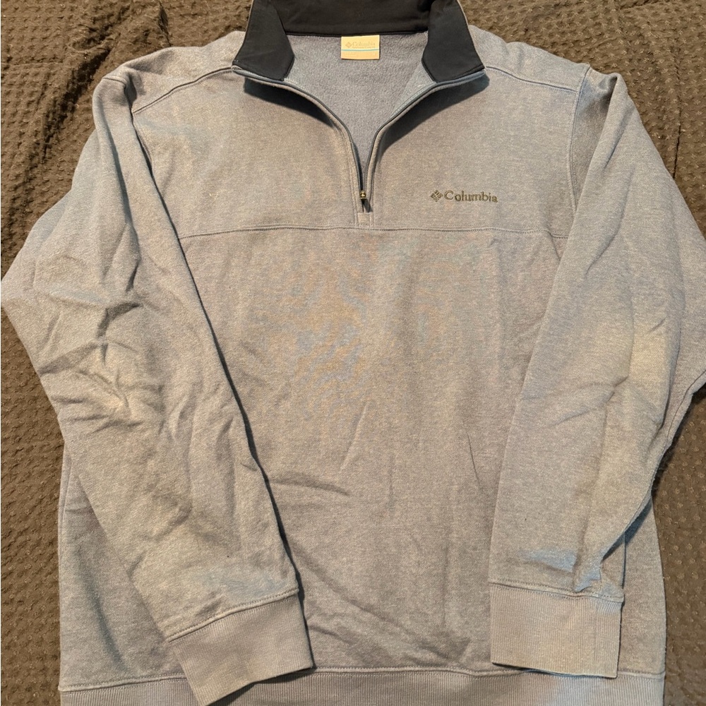 Columbia Blue Quarter-Zip Pullover